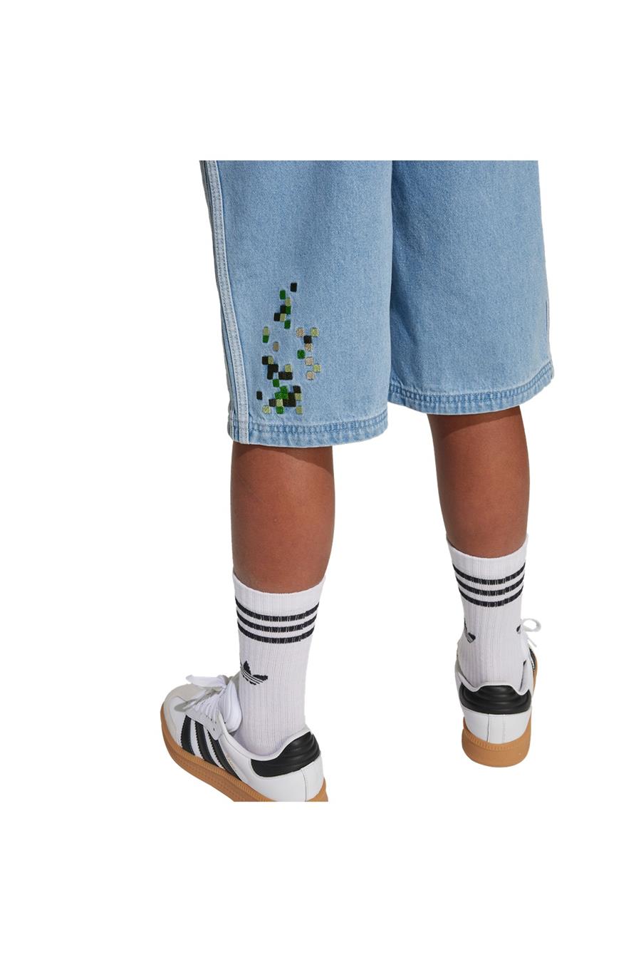 adidas Çocuk  Mavi  Şort DENIM GFX SHORT JZ9938