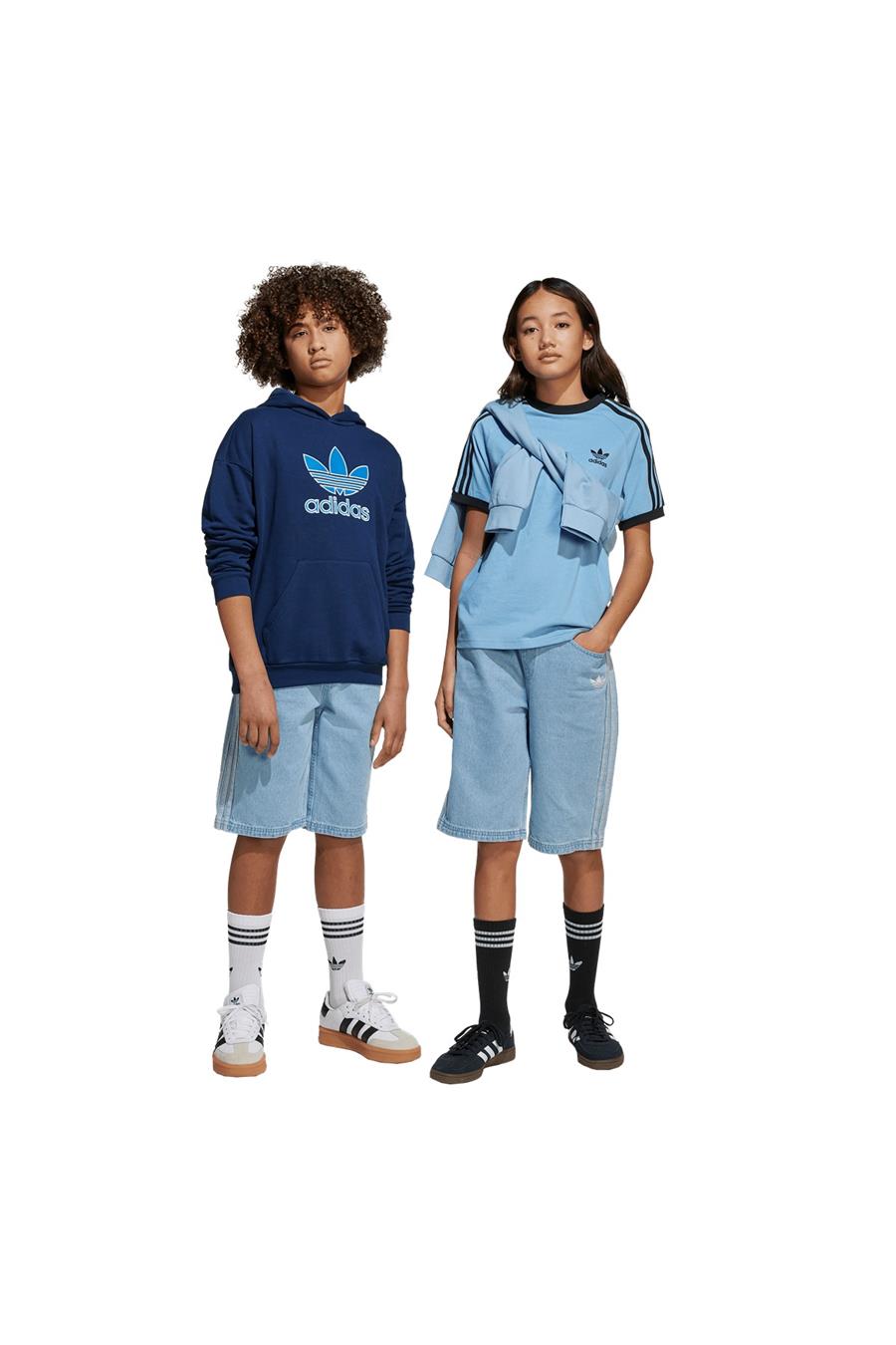 adidas Çocuk  Mavi  Şort DENIM GFX SHORT JZ9938