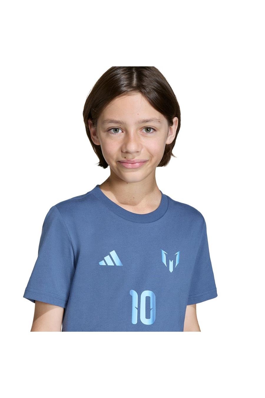 adidas Çocuk  Mavi  T-shirt Y MESSI N&N G T KB9484