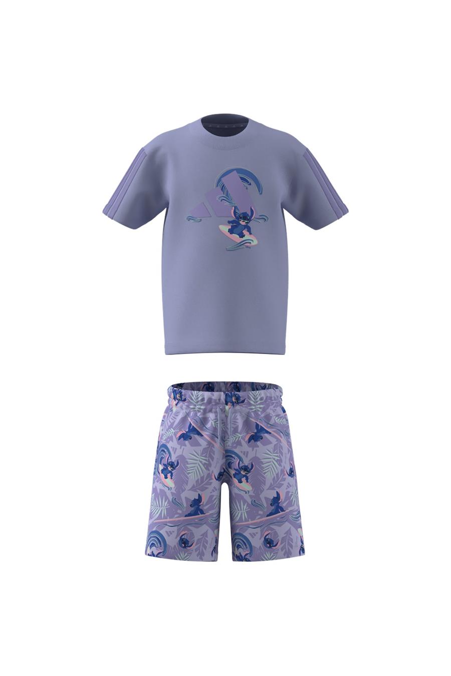 adidas Çocuk  Mor  Eşofman LK DY LS T SET JD4558