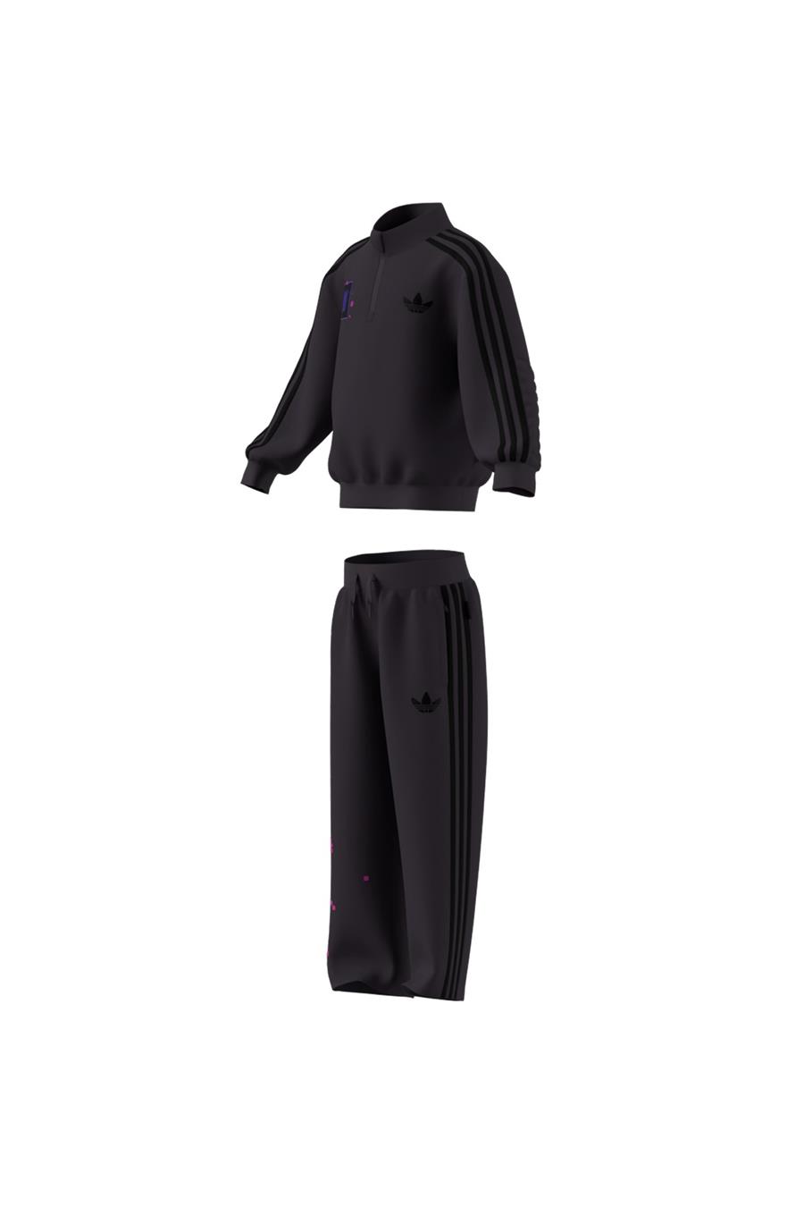 adidas Çocuk  Mor  Eşofman LO CREW SET KC6834