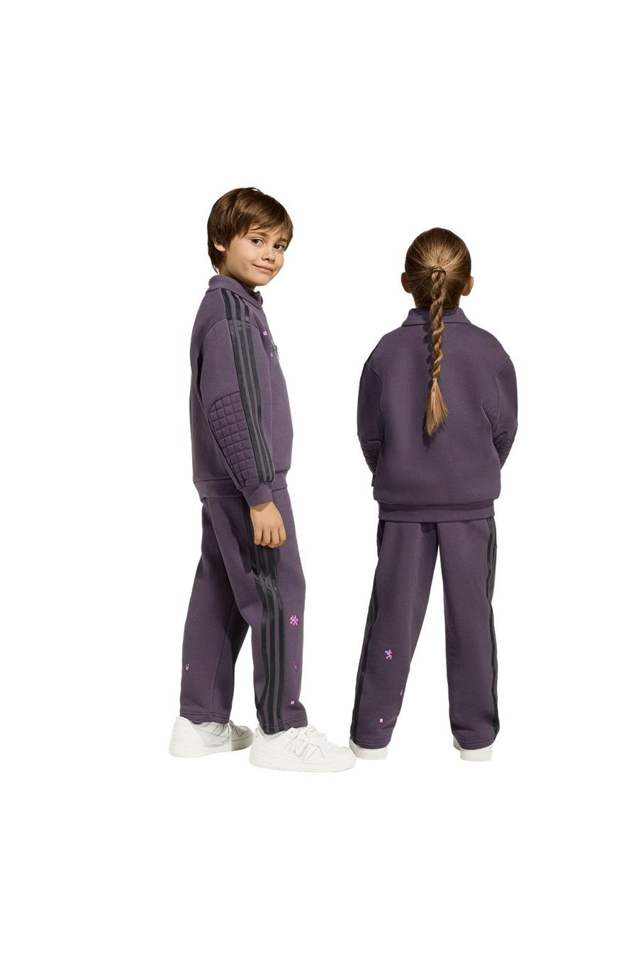 adidas Çocuk  Mor  Eşofman LO CREW SET KC6834