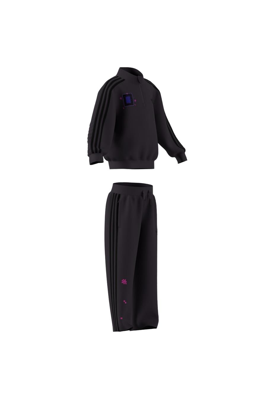 adidas Çocuk  Mor  Eşofman LO CREW SET KC6834