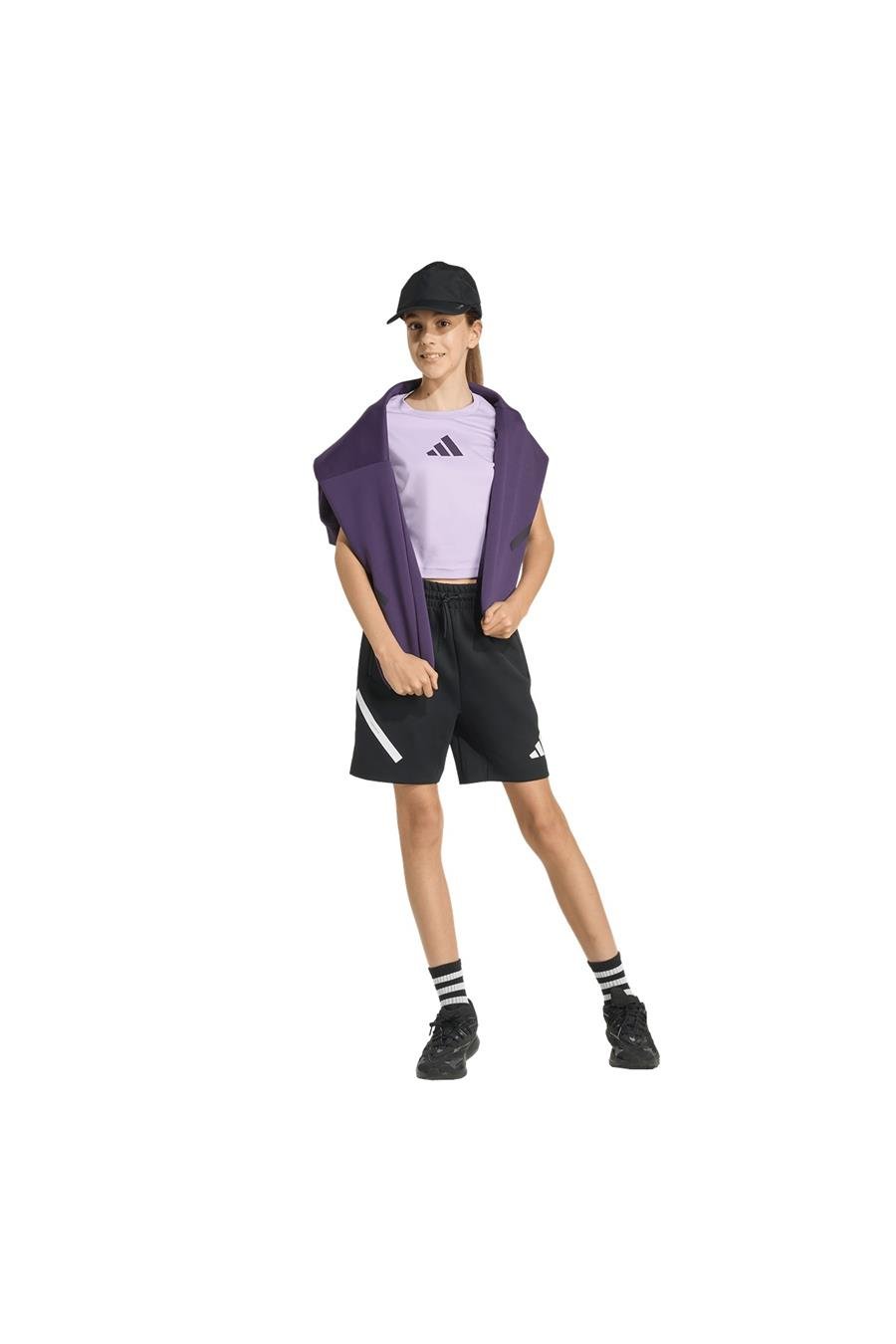 adidas Çocuk  Mor  T-shirt JG Z.N.E BABY T JW2408