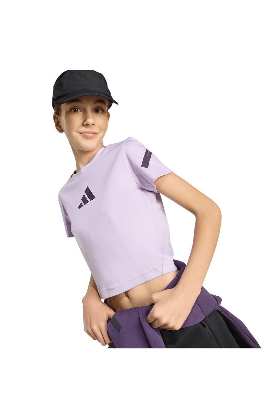 adidas Çocuk  Mor  T-shirt JG Z.N.E BABY T JW2408