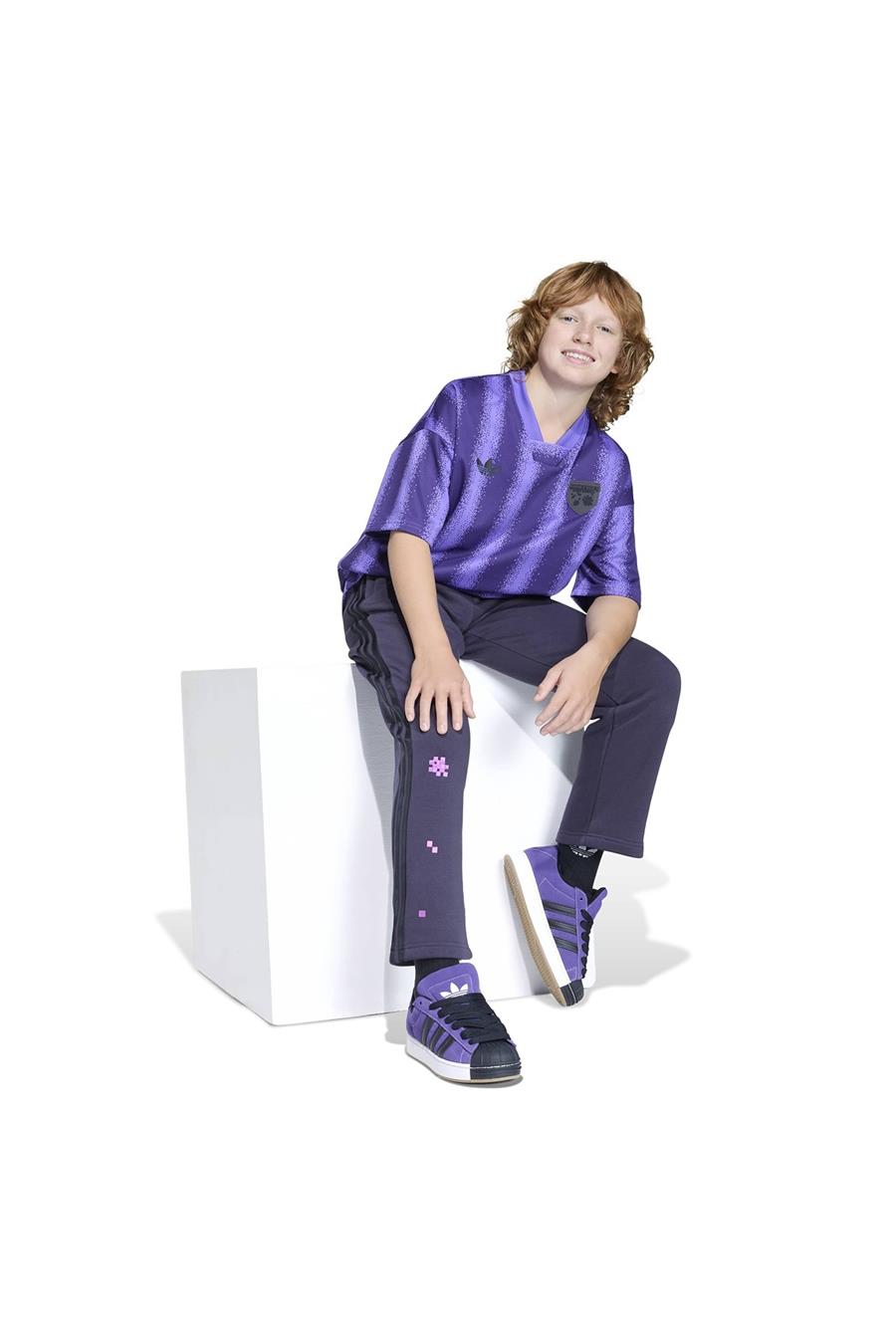 adidas Çocuk  Mor  T-shirt OS JERSEY TEE KE2700