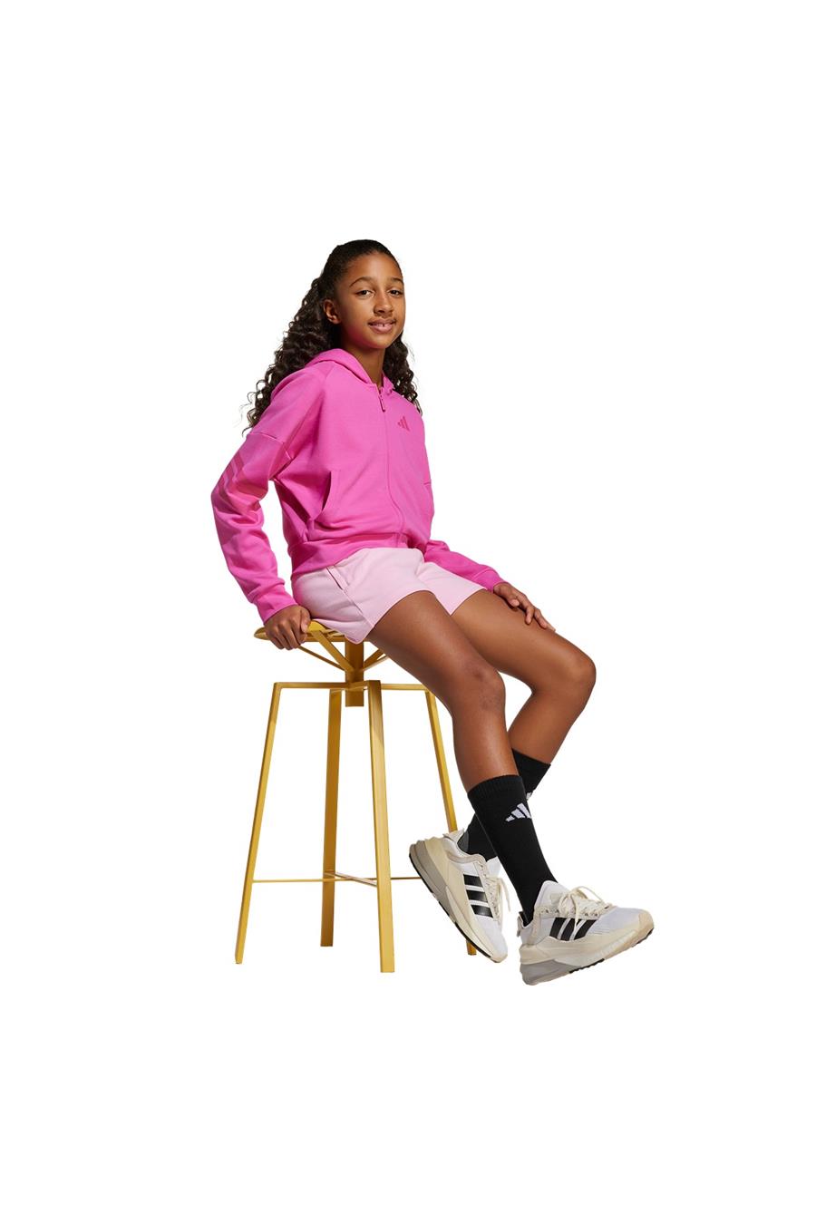 adidas Çocuk  Pembe  KAPŞONLU CEKET JG FI 3S FZ JJ4849