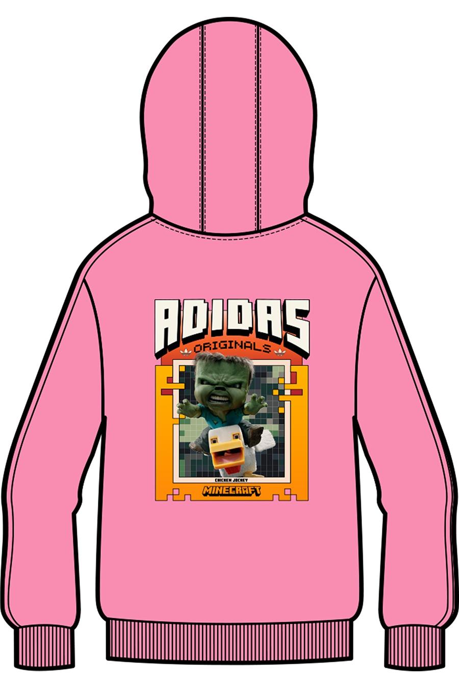 adidas Çocuk  Pembe  Sweatshirt GFX FZ HOODIE JZ9933