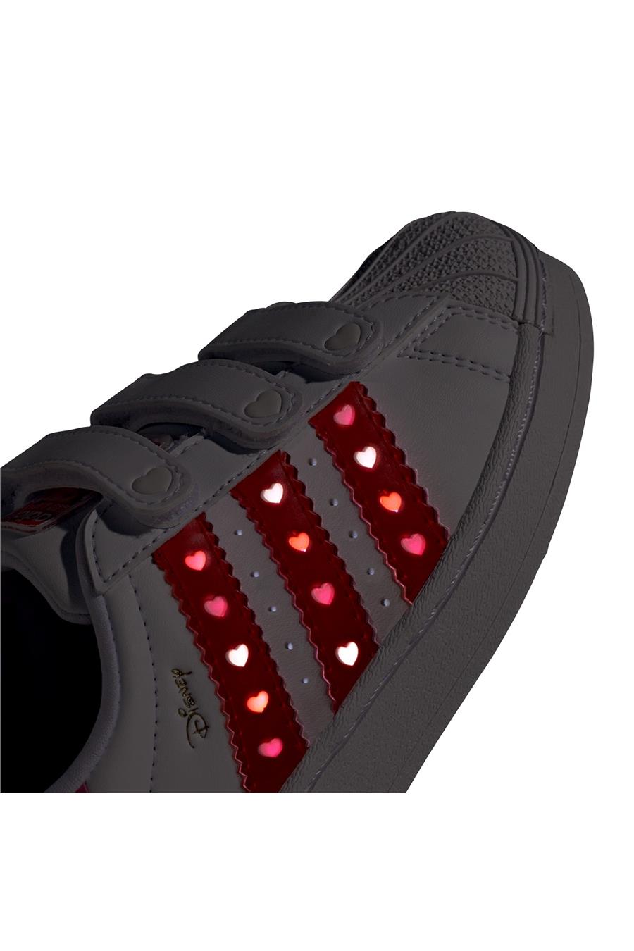 adidas Çocuk  Siyah  Sneaker SUPERSTAR LED LIGHTS CF C KK1295