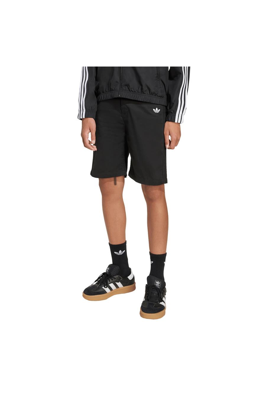 adidas Çocuk  Siyah  Şort TWILL SHORTS JX3887