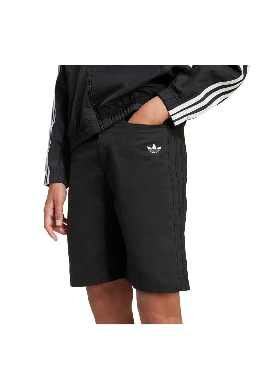 adidas Çocuk  Siyah  Şort TWILL SHORTS JX3887