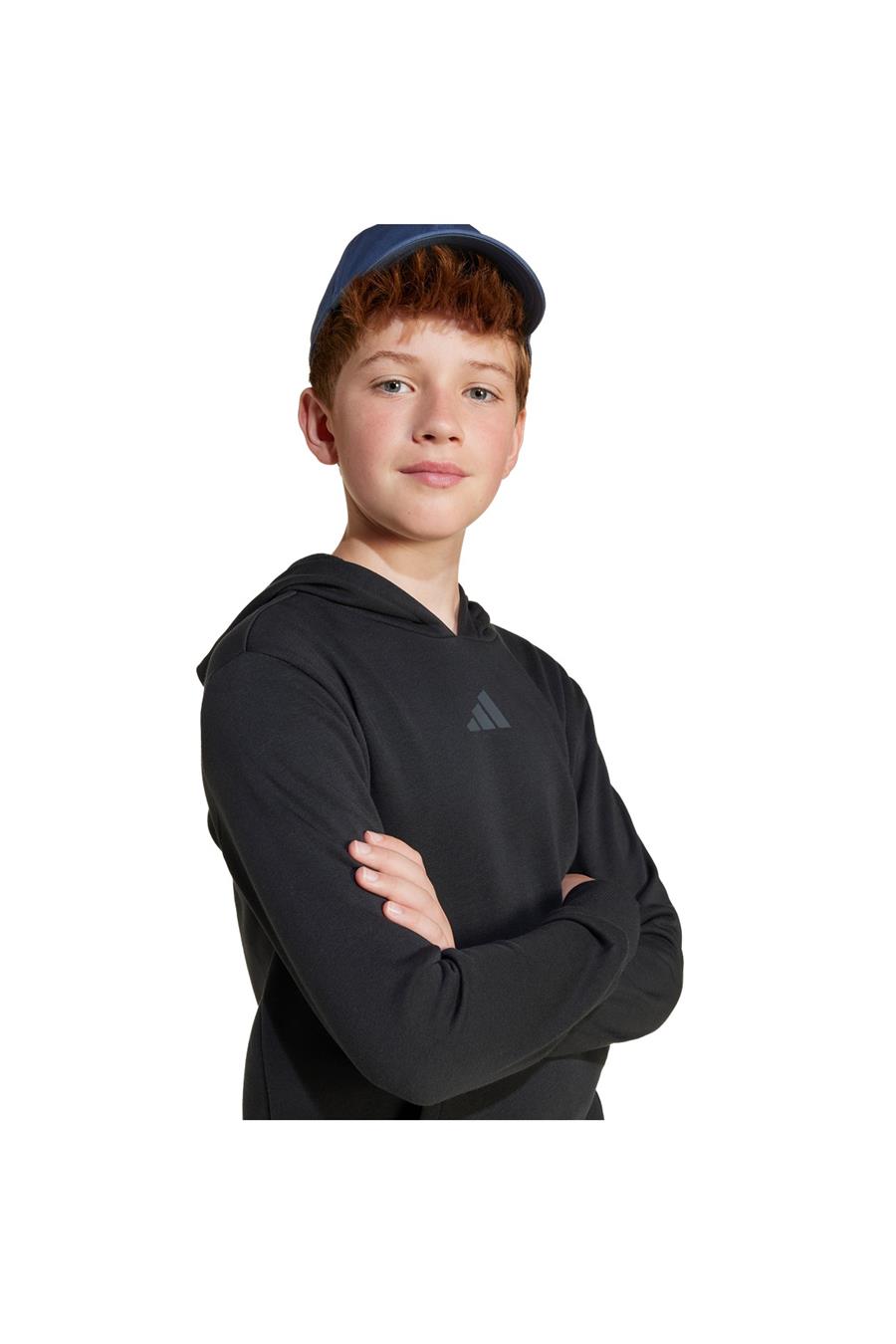 adidas Çocuk  Siyah  Sweatshirt J SMI HOODIE JJ3072
