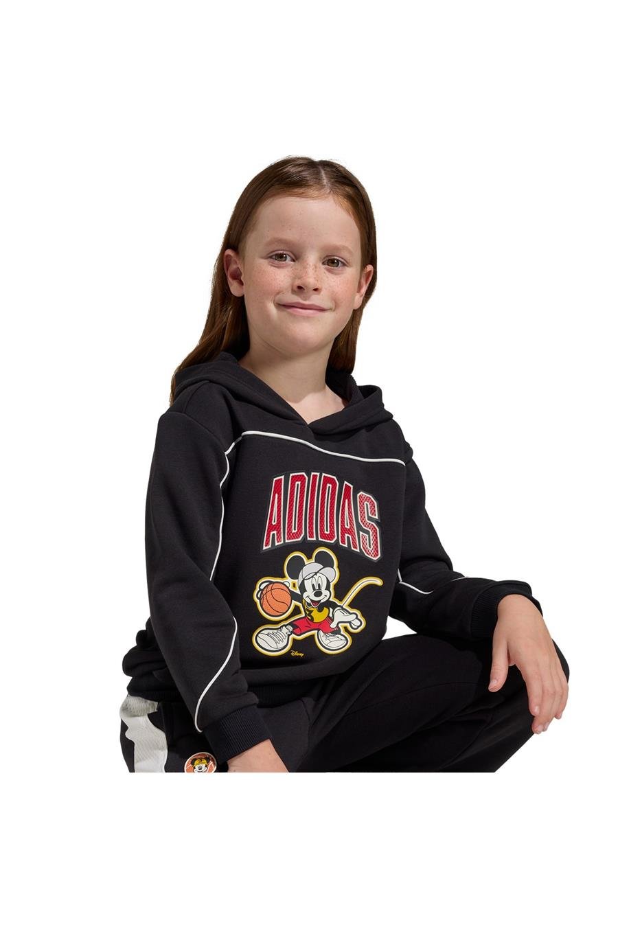 adidas Çocuk  Siyah  Sweatshirt LK DY MM HD SWT JZ7670