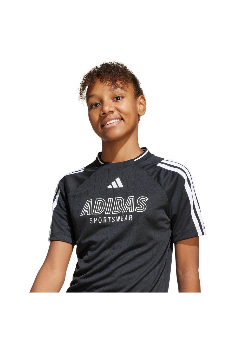 adidas Çocuk  Siyah  T-Shirt J HOT TEE JI6178