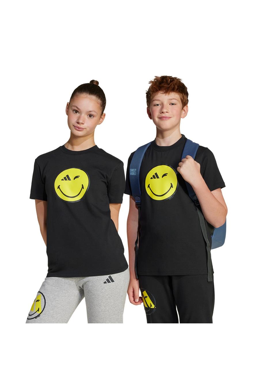 adidas Çocuk  Siyah  T-Shirt J SMI TEE JC7581