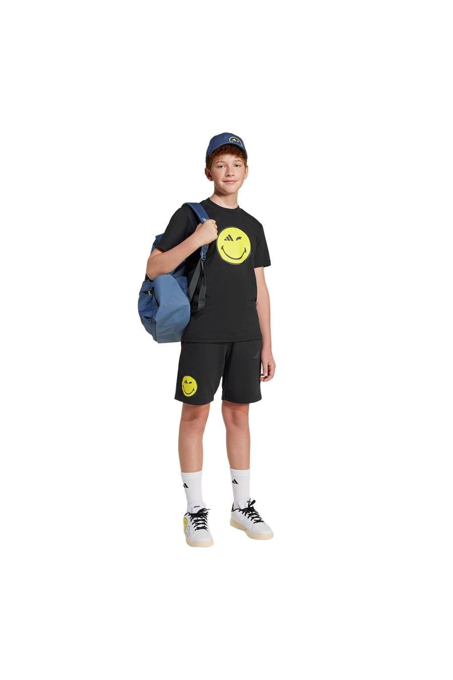 adidas Çocuk  Siyah  T-Shirt J SMI TEE JC7581
