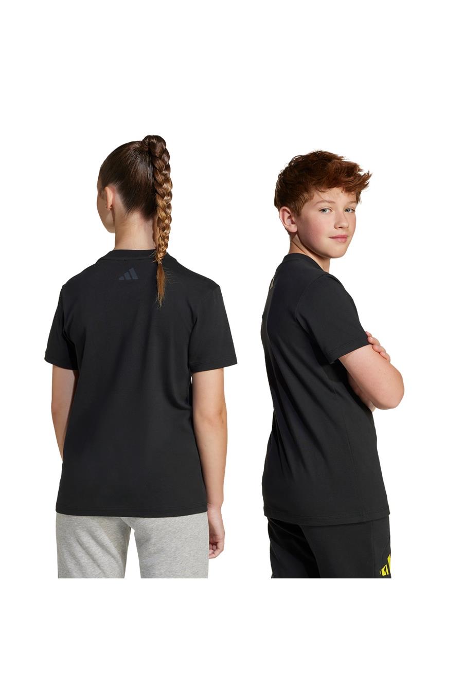 adidas Çocuk  Siyah  T-Shirt J SMI TEE JC7581