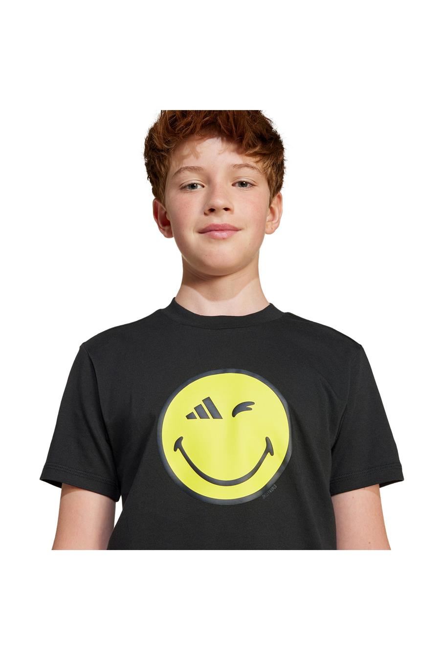 adidas Çocuk  Siyah  T-Shirt J SMI TEE JC7581