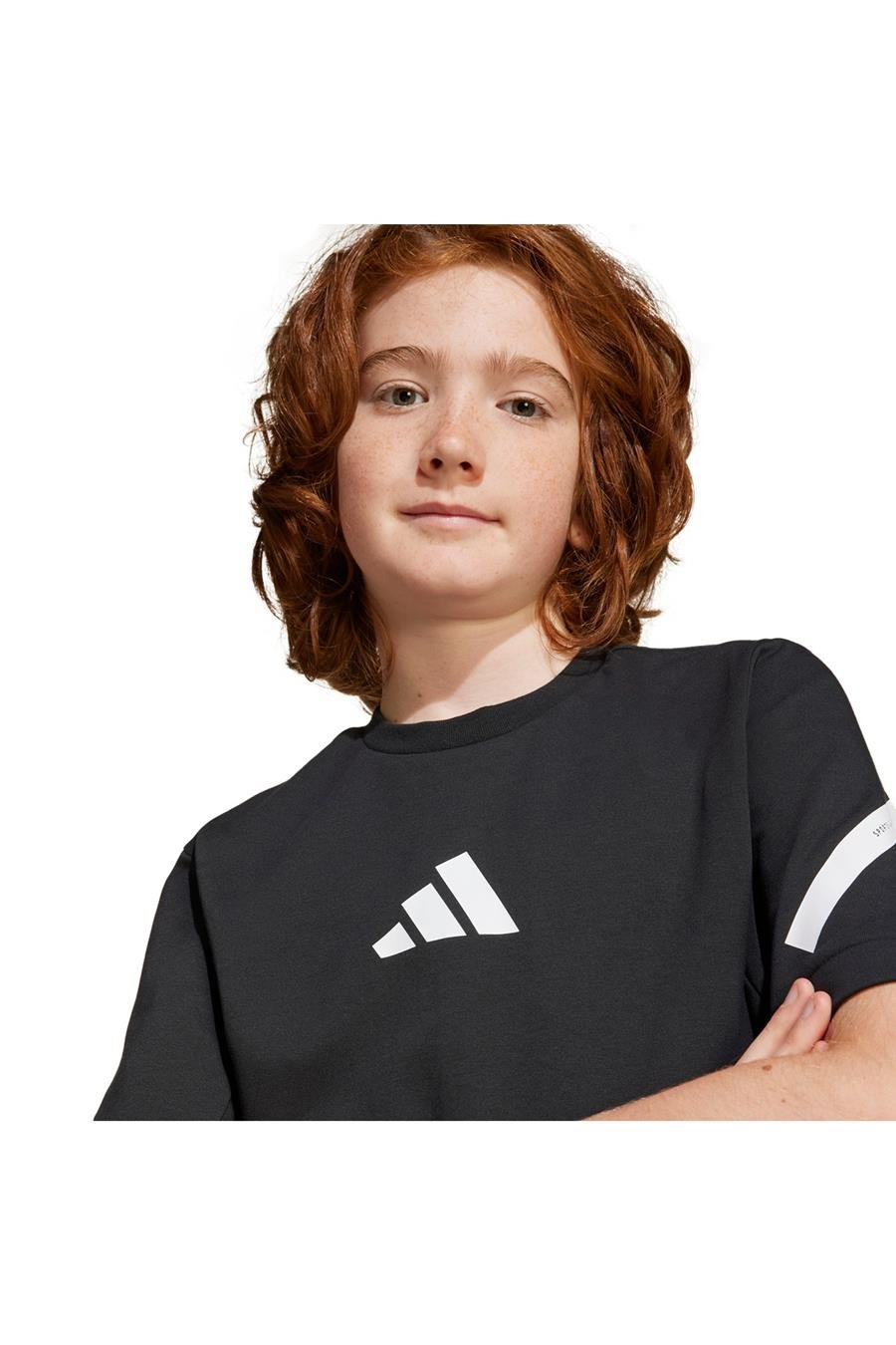 adidas Çocuk  Siyah  T-shirt J ZNE TEE JD0017