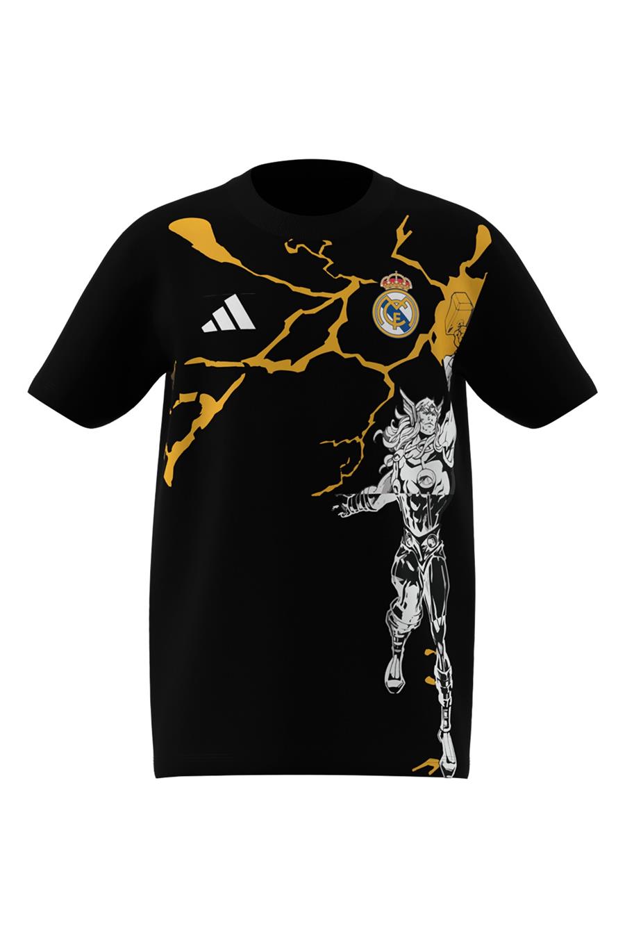 adidas Çocuk  Siyah  T-shirt REAL MARVEL TEY JY5856
