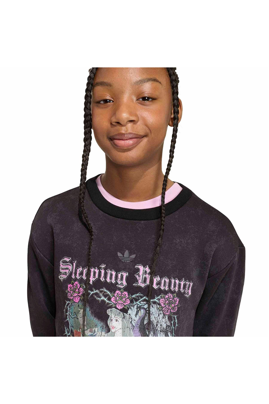 adidas Çocuk Sweatshirt ADIDAS DISNEY VILLAINS LOOSE WASHED GFX CREW Sweatshirt KQ6084