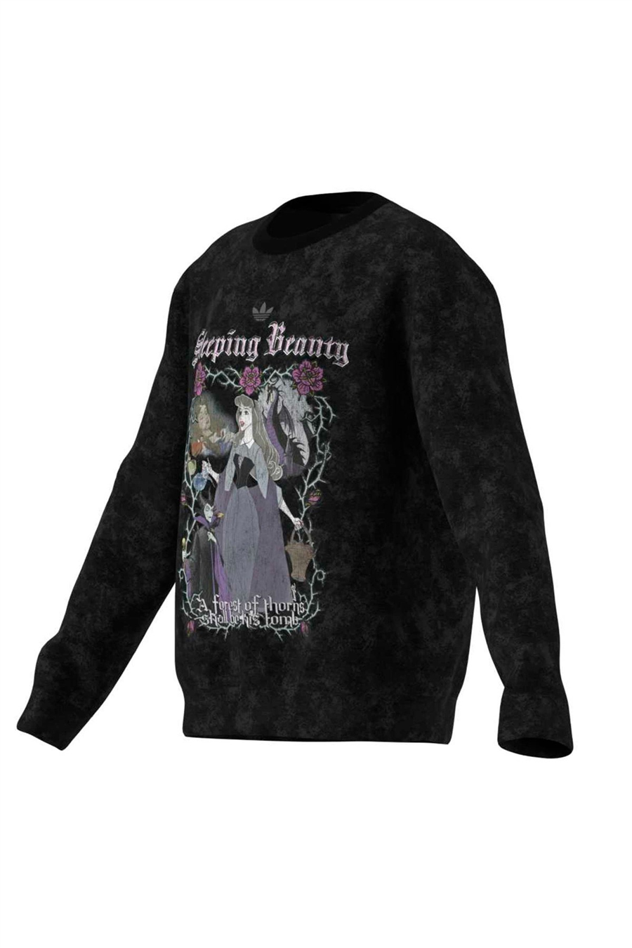 adidas Çocuk Sweatshirt ADIDAS DISNEY VILLAINS LOOSE WASHED GFX CREW Sweatshirt KQ6084