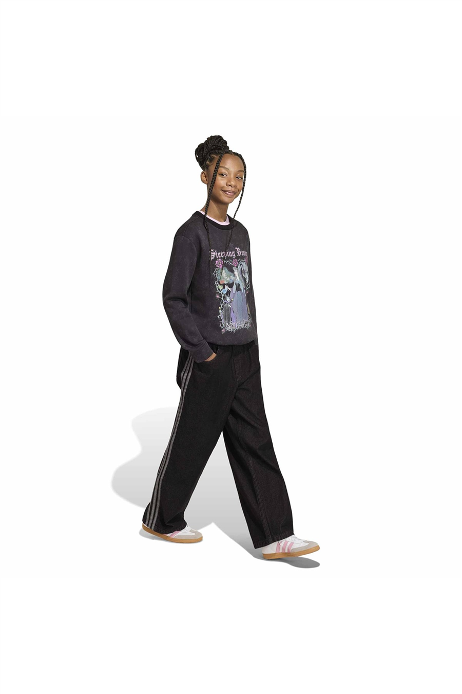 adidas Çocuk Sweatshirt ADIDAS DISNEY VILLAINS LOOSE WASHED GFX CREW Sweatshirt KQ6084