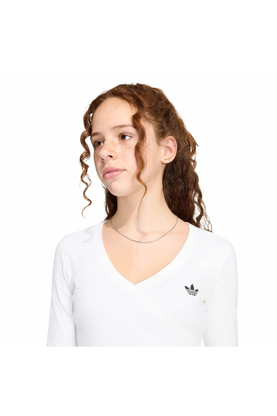 adidas Çocuk Sweatshirt SLIM MINI RIB WRAP LONGSLEEVE T-Shirt KR1038