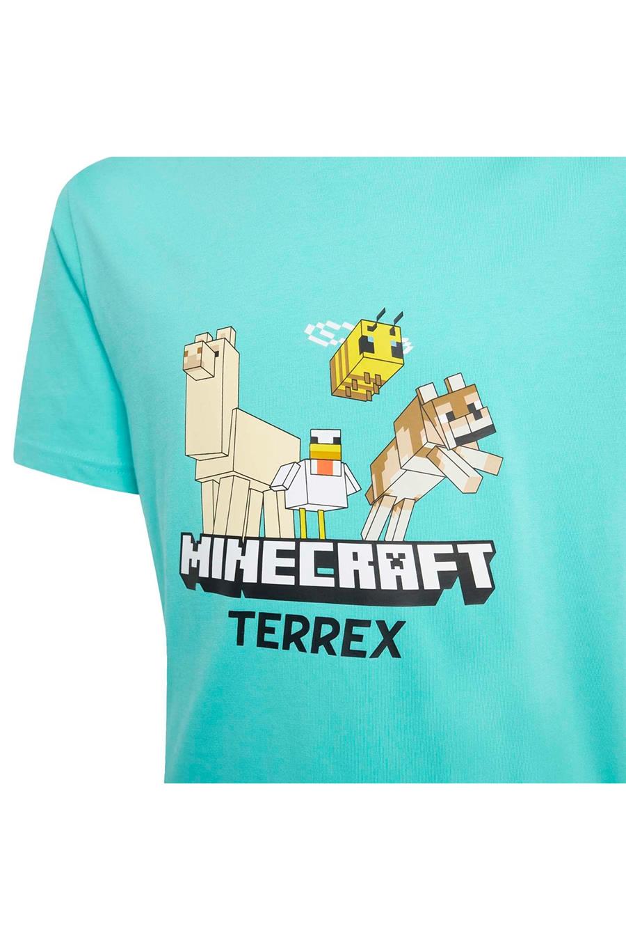 adidas  Çocuk Turkuaz  T-shirt K MC MT TEE JZ3588