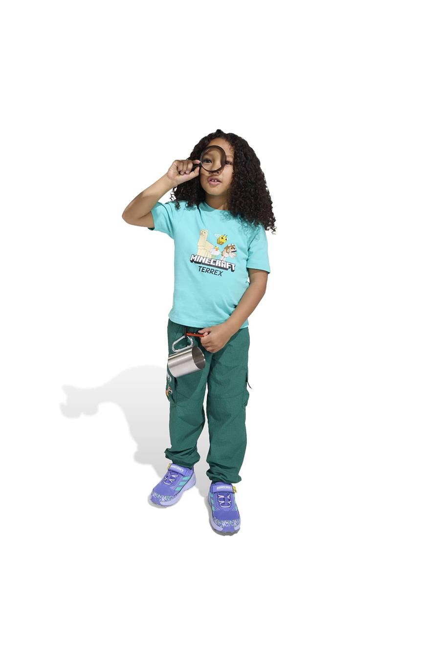 adidas  Çocuk Turkuaz  T-shirt K MC MT TEE JZ3588