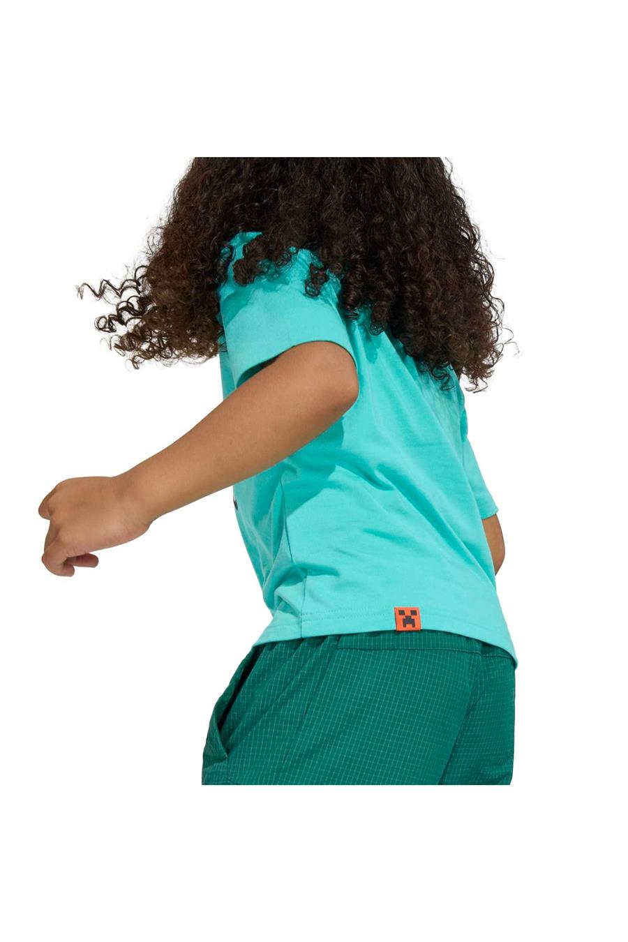 adidas  Çocuk Turkuaz  T-shirt K MC MT TEE JZ3588