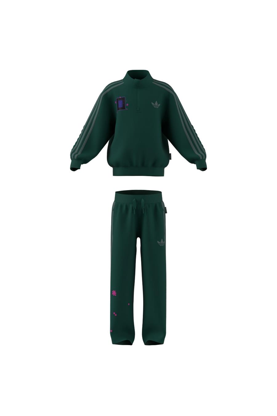 adidas Çocuk  Yeşil  Eşofman LO CREW SET KC8378