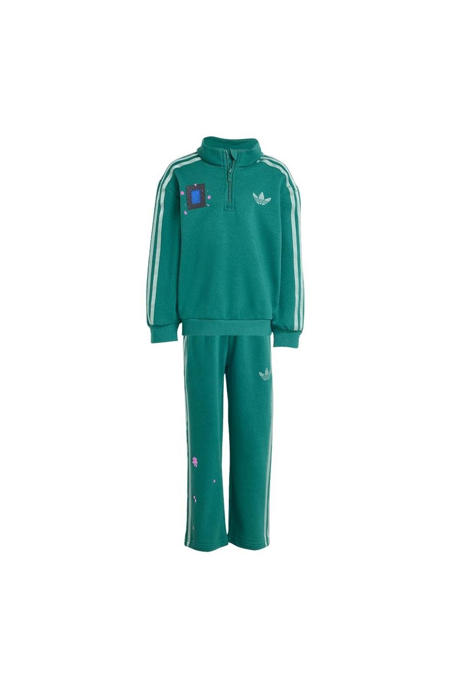 adidas Çocuk  Yeşil  Eşofman LO CREW SET KC8378