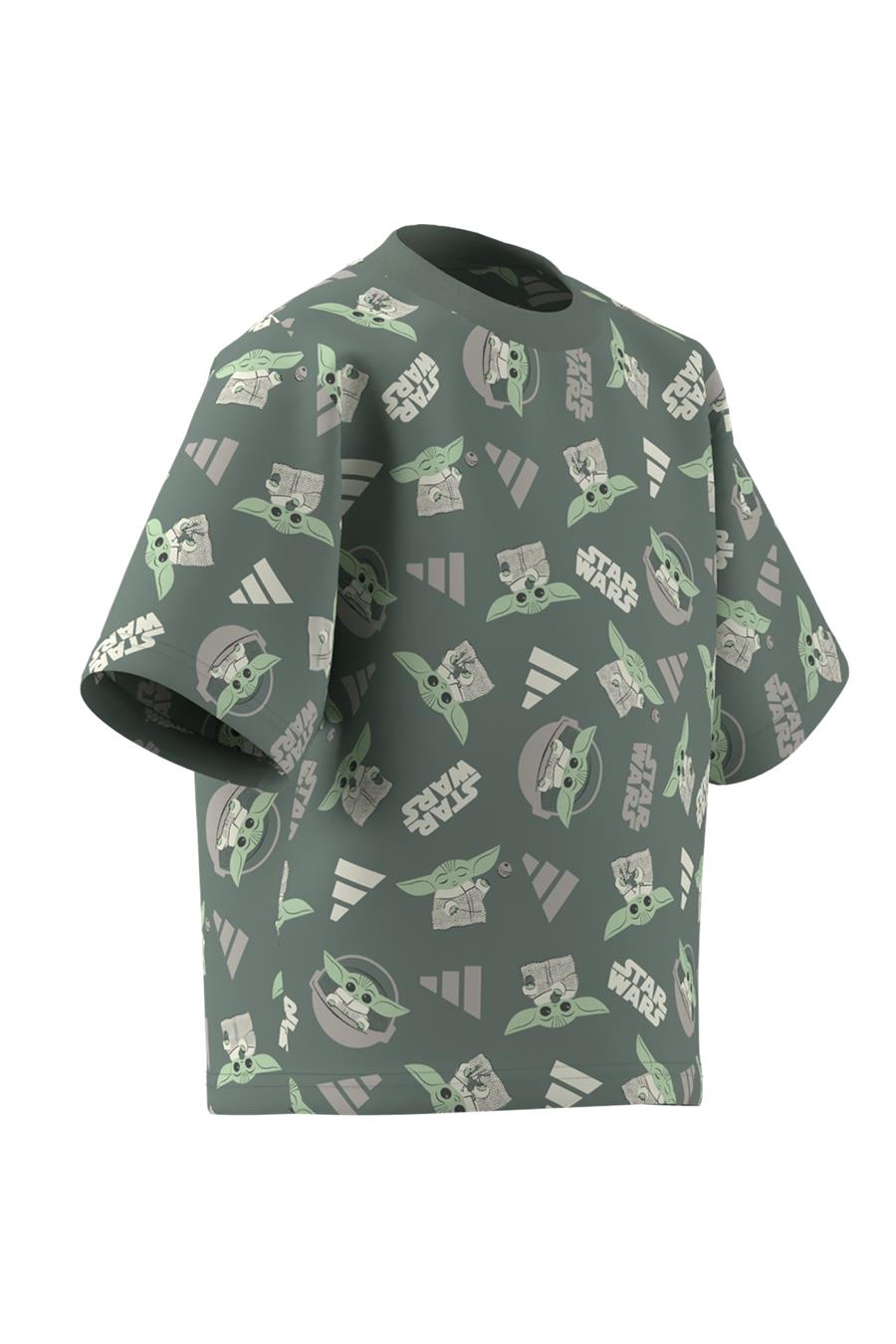 adidas Çocuk  Yeşil  T-Shirt LK SW MNDO T JF3650