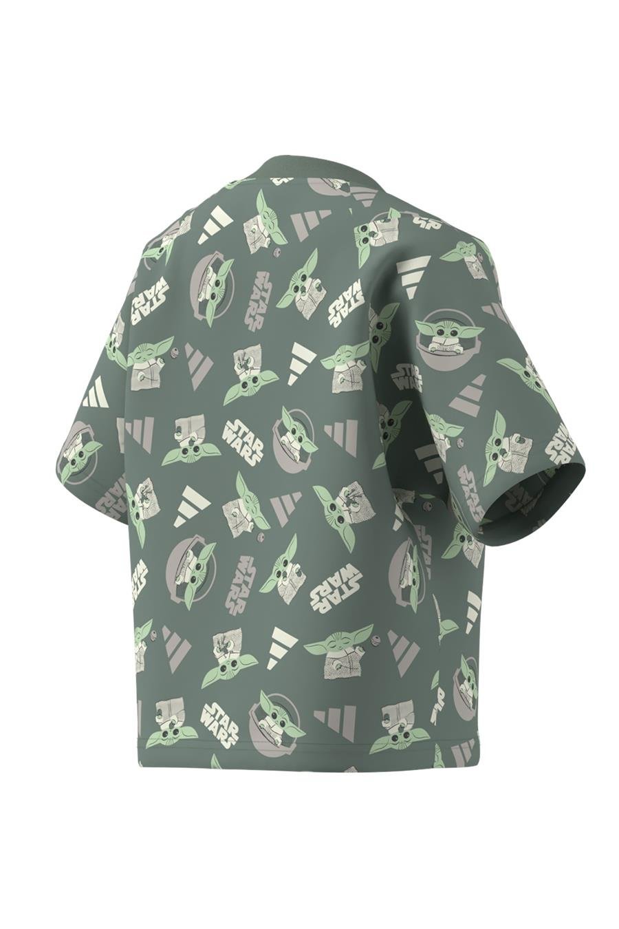 adidas Çocuk  Yeşil  T-Shirt LK SW MNDO T JF3650