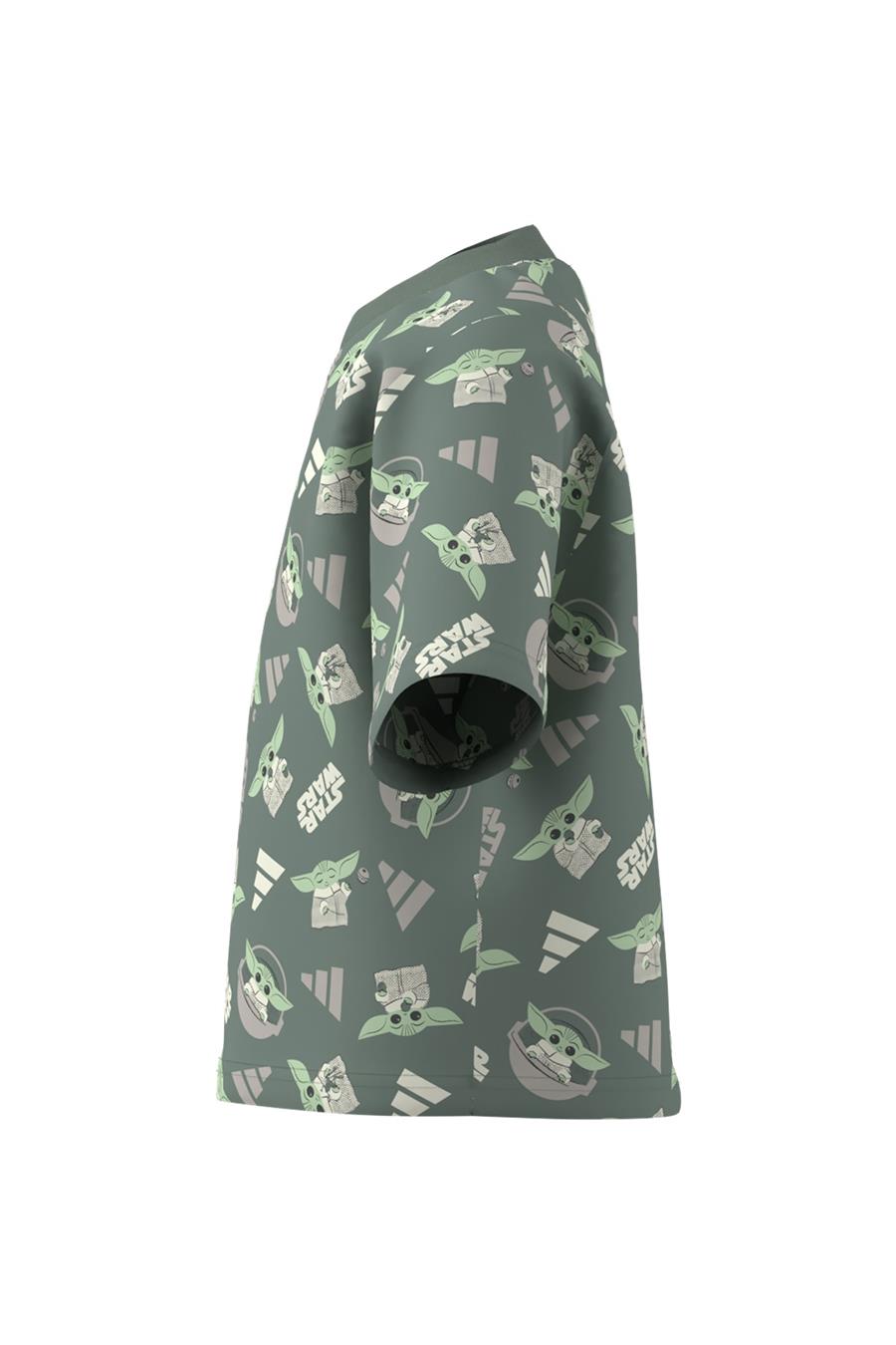 adidas Çocuk  Yeşil  T-Shirt LK SW MNDO T JF3650