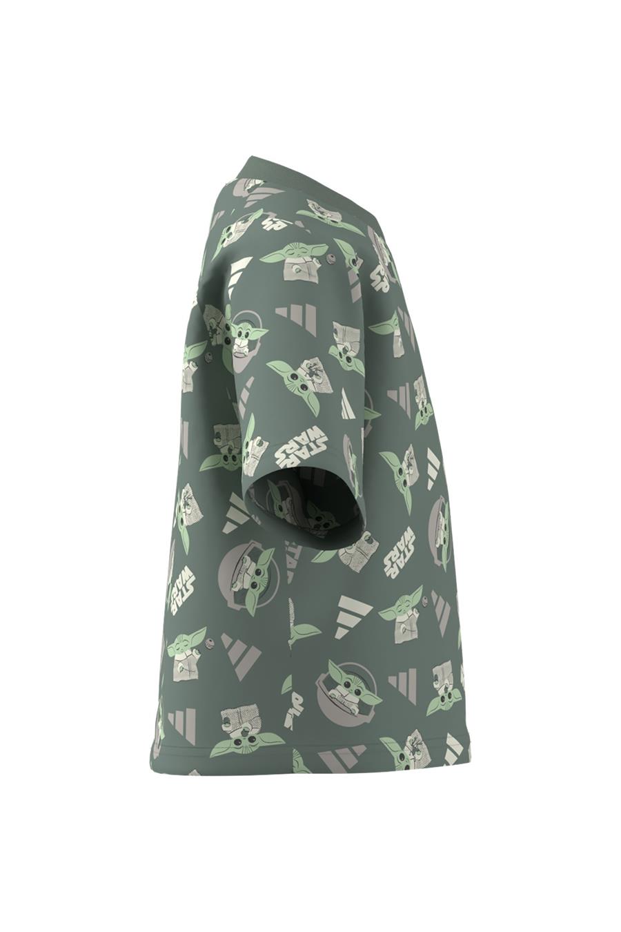 adidas Çocuk  Yeşil  T-Shirt LK SW MNDO T JF3650