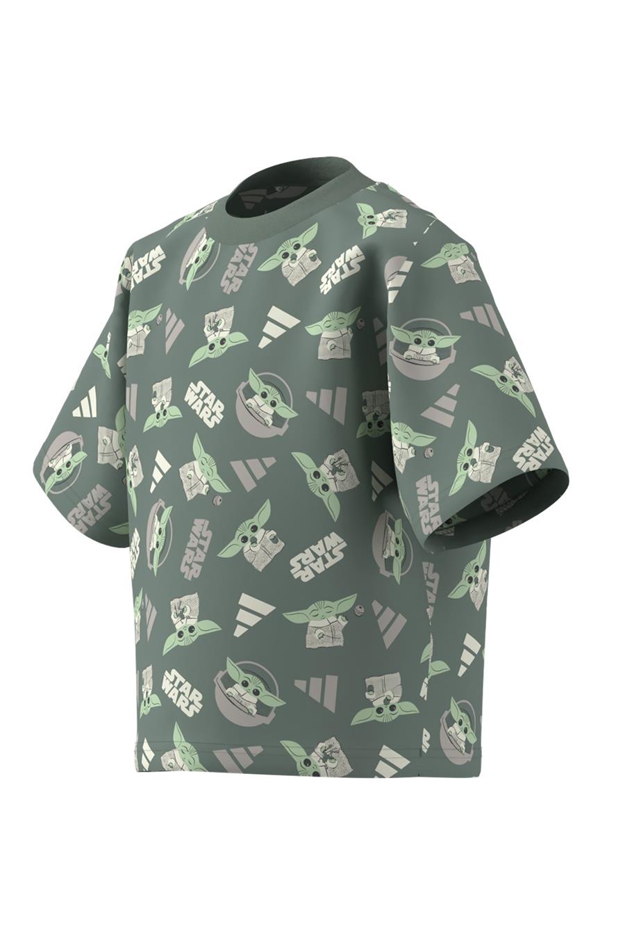 adidas Çocuk  Yeşil  T-Shirt LK SW MNDO T JF3650