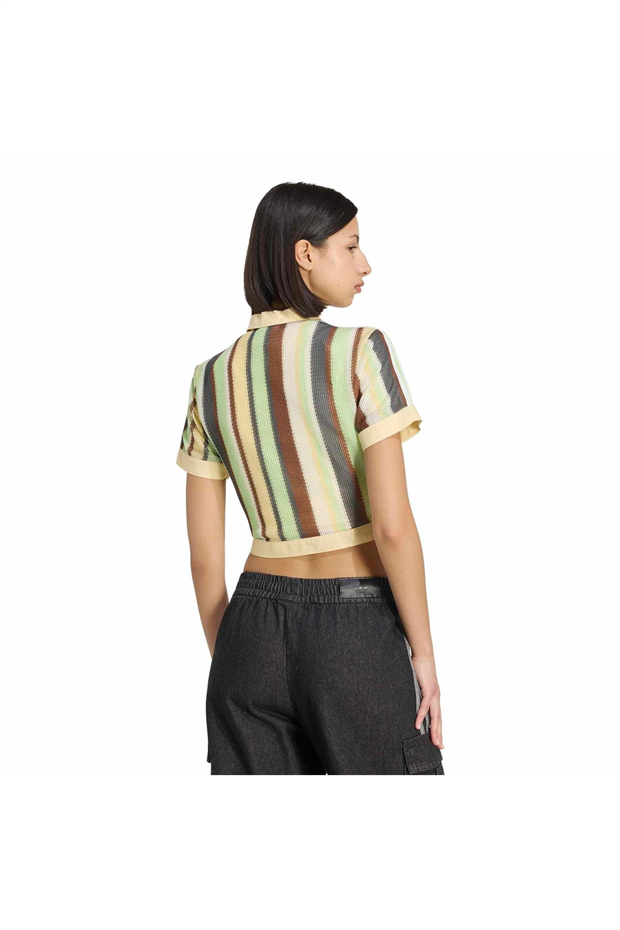 adidas Çok Renki  Kadın  Polo T-shirt CROPPED POLO KY8141