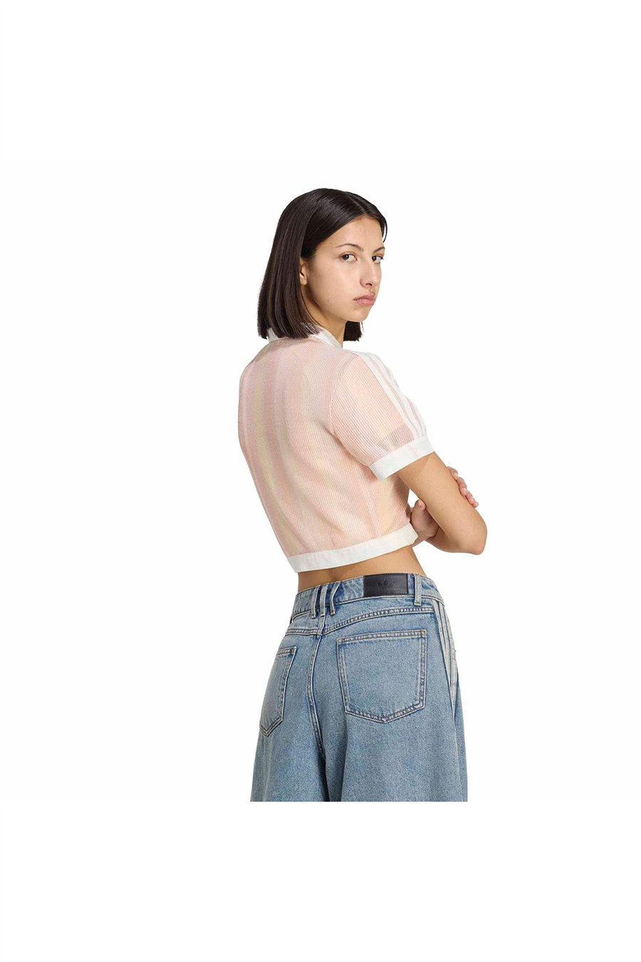 adidas Çok Renki  Kadın  Polo T-shirt CROPPED POLO KY8140