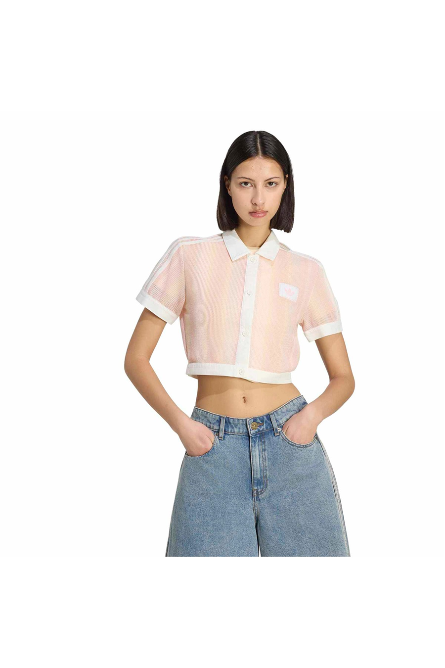 adidas Çok Renki  Kadın  Polo T-shirt CROPPED POLO KY8140
