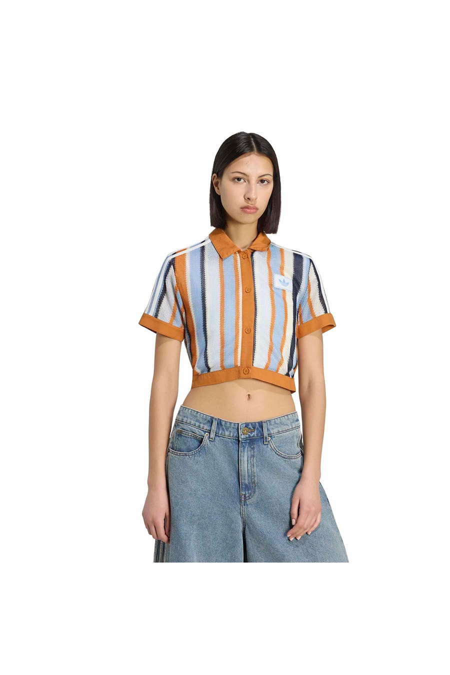adidas Çok Renki  Kadın  Polo T-shirt CROPPED POLO KY8139