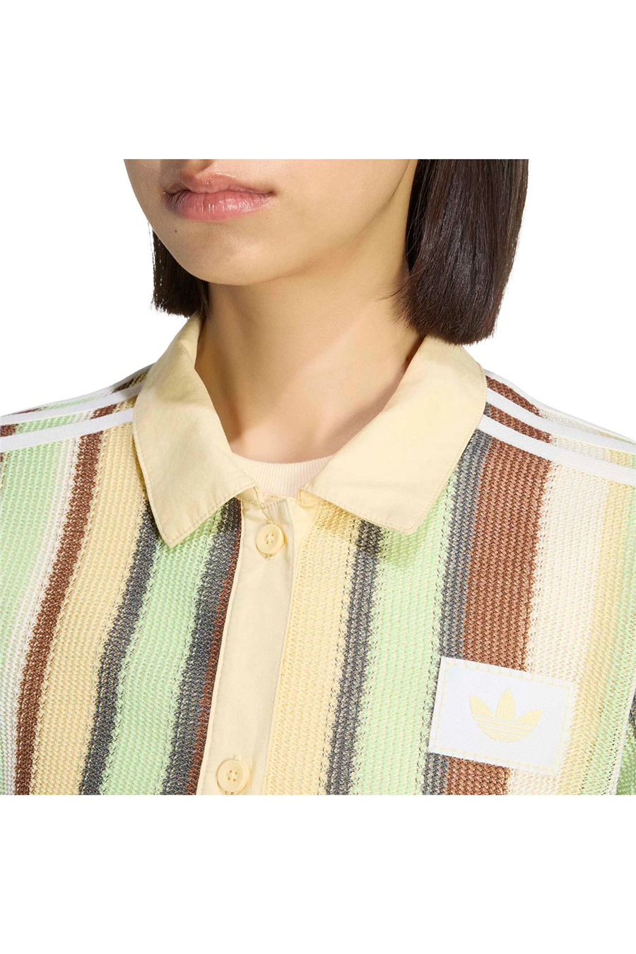 adidas Çok Renki  Kadın  Polo T-shirt CROPPED POLO KY8141