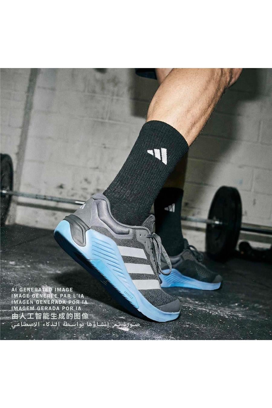 adidas DROPSET 4 TRAINER M Erkek  Gri  Yürüyüş Ayakkabısı JR4681