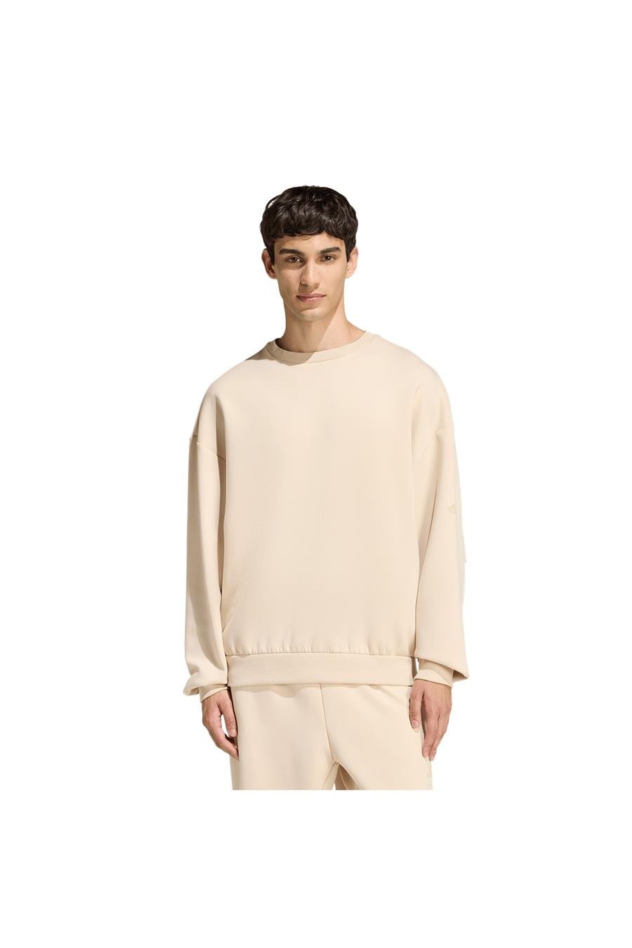 adidas Erkek  Bej  Sweatshirt M SL SK CREW KF8587