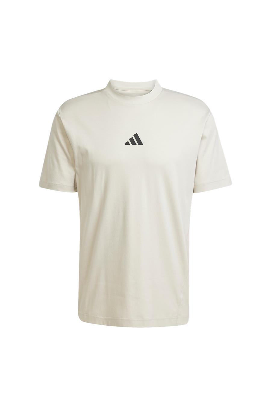 adidas Erkek  Bej  T-shirt M CE TEE UPF JF3259