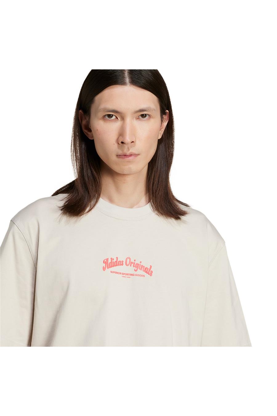 adidas Erkek  Bej  T-shirt WAB  TEE JD0667