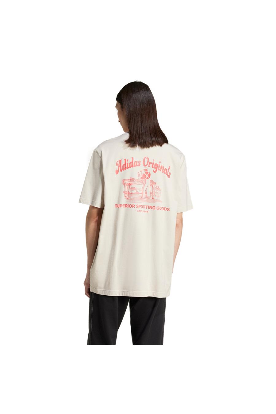 adidas Erkek  Bej  T-shirt WAB  TEE JD0667