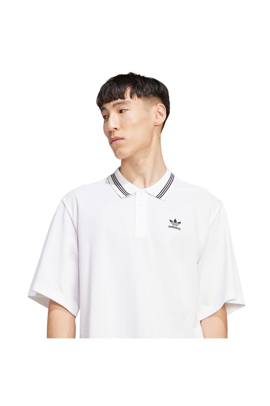 adidas Erkek  Beyaz  Polo T-shirt LOOSE POLO JW5898