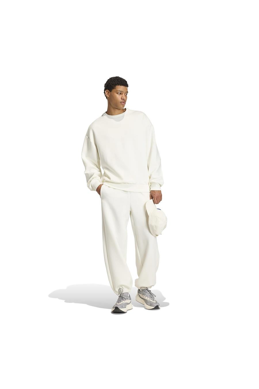 adidas Erkek  Beyaz  Sweatshirt M SL SK CREW KF8585